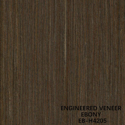 Coupe droite en bois décorative du chêne noir H4205 de placage en bois d'ébène pour le dos en molleton de visage de Cabinet