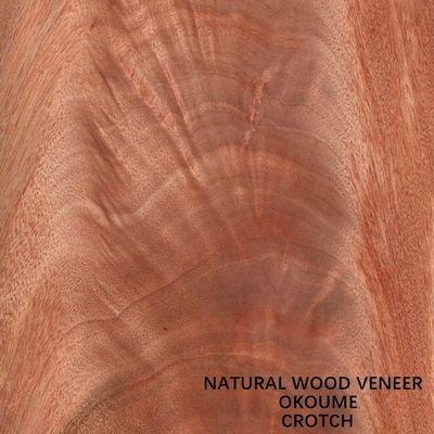 Le bois naturel d'Okoume plaquent particulièrement le service de match de glissement de grain de fourche pour la décoration d'hôtel