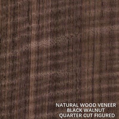 Le quart naturel américain de placage en bois de noix a coupé droit figure pour les meubles de première qualité faisant le fabricant de FSC Chine