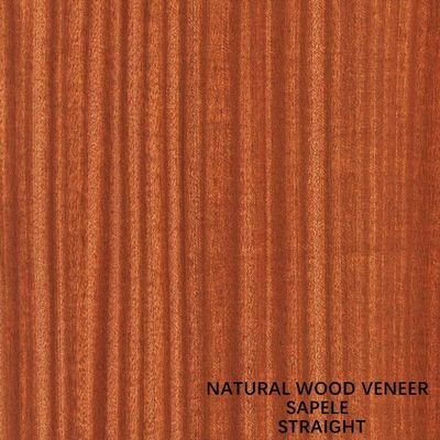 Le quart a coupé le placage naturel droit en bois de l'Afrique Sapele pour les visages et le parquet
