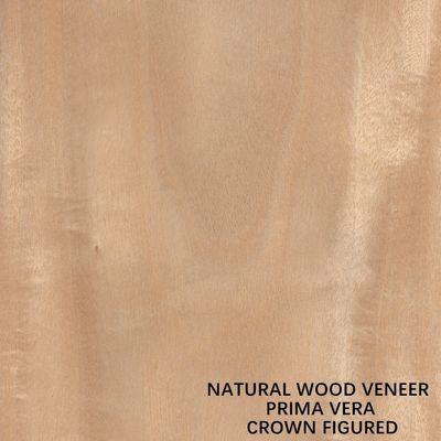 La couronne coupée plate Primavera de placage naturel en bois d'OEM a coupé pour les panneaux et les meubles 0.5mm