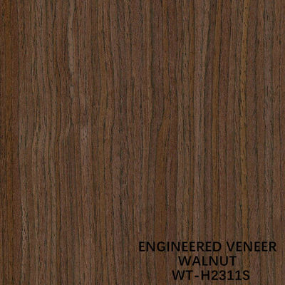 Taille standard 2500*640mm de grain droit de placage en bois de noix de Recon pour décoratif d'intérieur