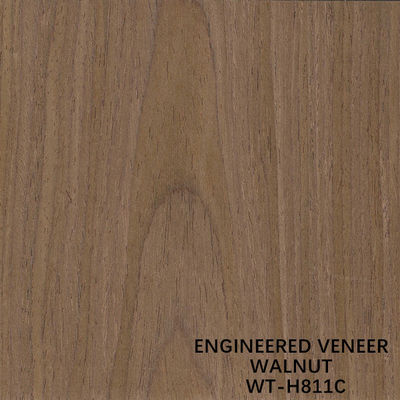 Placage en bois de noyer Recon coupé en tranches H811C copie de la couronne 2500*640mm taille allongée de la peau de la porte