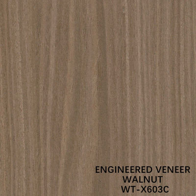 Placage de bois d'ingénierie ISO, coupe sur dosse, couleur marron, pour face de porte et de meuble WT-X603C