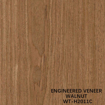 Feuille de Grain de couronne de placage de fantaisie de placage de bois de noyer fabriqué par l'homme Normal pour le panneau décoratif d'intérieur 2500mm