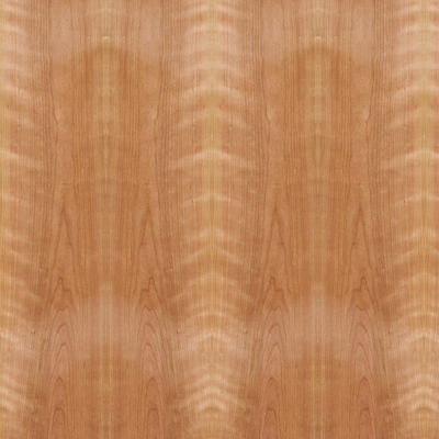 Le placage en bois de coupe de couronne de contreplaqué de cerise américain de fantaisie a basé le panneau de particules de forces de défense principale pour des meubles et le Cabinet