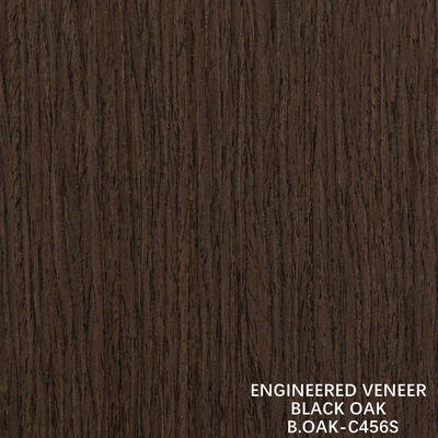 Fabriqué en bois de luxe, placage en chêne noir, tranche de grain droit, coupure par jonction, 1220 mm
