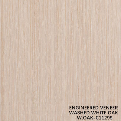 Veneur de bois de chêne lavé fabriqué par l'homme 0,15-0,55 mm d'épaisseur personnalisé pour l'hôtel et la décoration de la maison