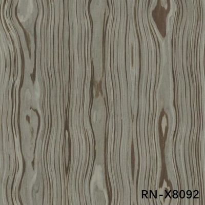 0.50 mm d'épaisseur Veneur de bois artificiel de roman pour trois fleurs La même direction pour la face du cabinet