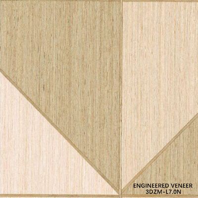 Placage d'ingénierie 3D de 0,5 mm - Placage texturé de bois personnalisé certifié FSC pour portes intérieures 3DZM-L7.0N