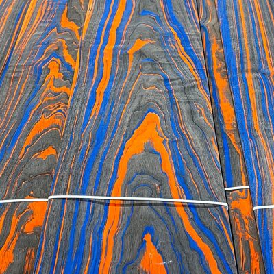 Veneer de bois écologique teint naturellement par des plantes, veneer de bois décoratif iridescent multicolore pour panneaux de meubles, revêtements de murs et armoires